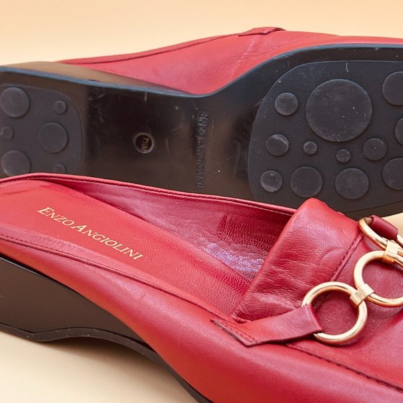 Red Enzo Angiolini Slip on Shoes - Picture 6 of 9